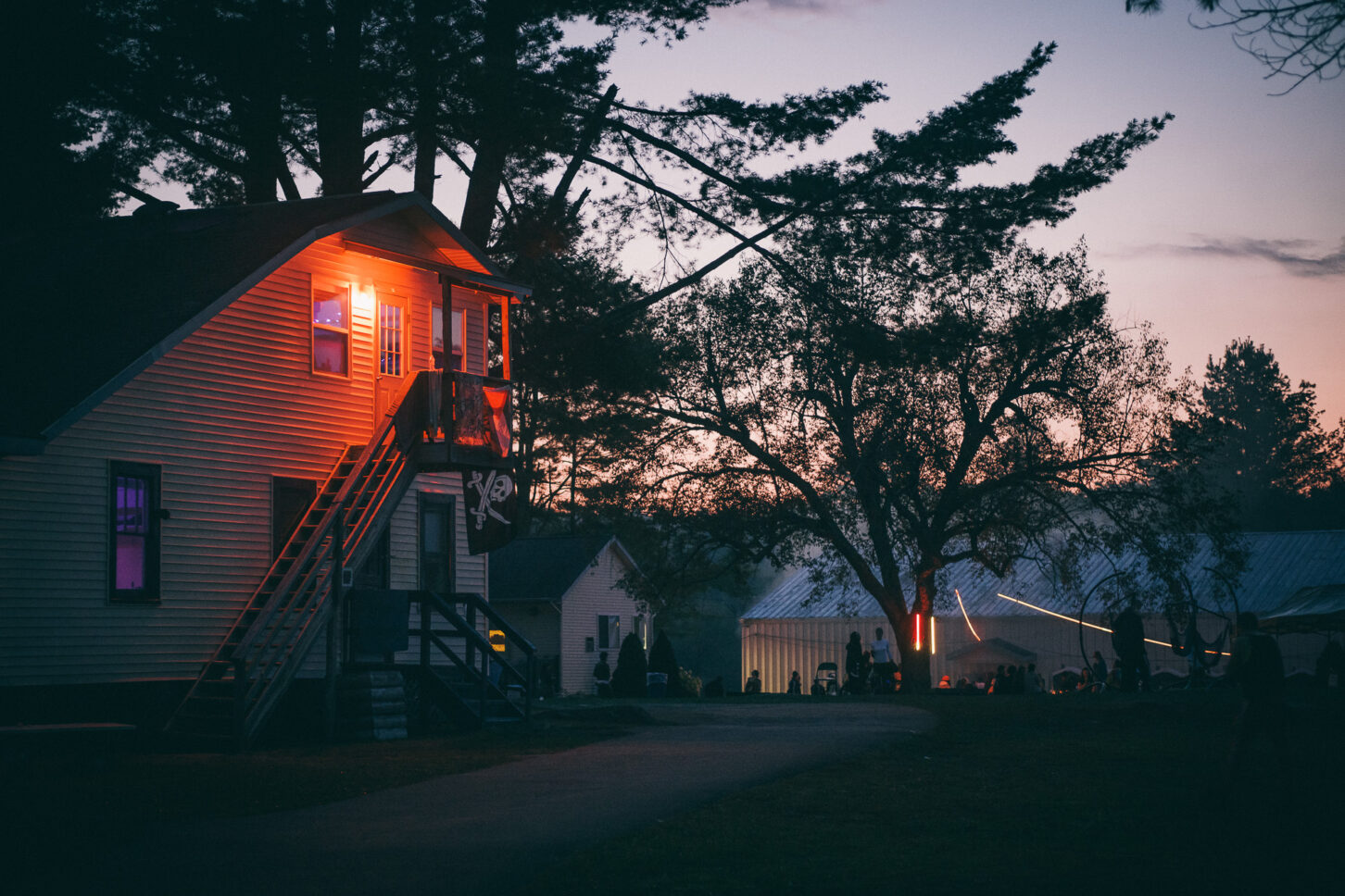 Early morning scene of Camp Kennybrook during Sustain-Release.